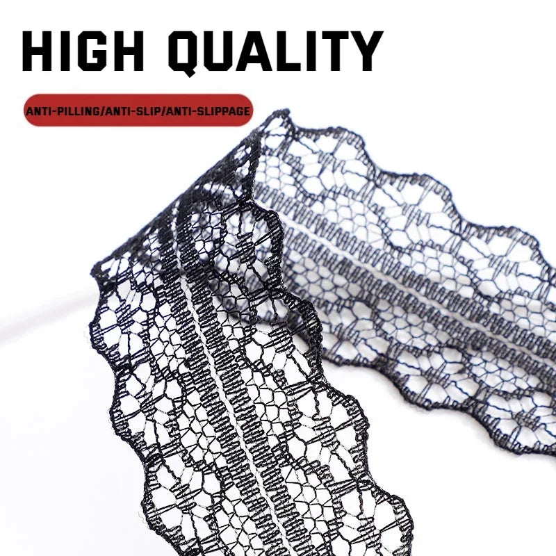 New Lace Braided Shoelaces 2.9CM Width Fancy Flat Shoelace Black White