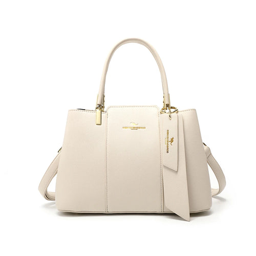 Luxury Handbag Fashion Print Large Capacity Soft Leather Women