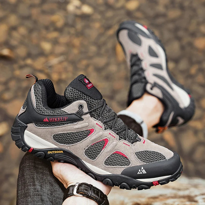 HIKEUP New Non-slip Wear Resistant Men‘s Outdoor Hiking Shoes