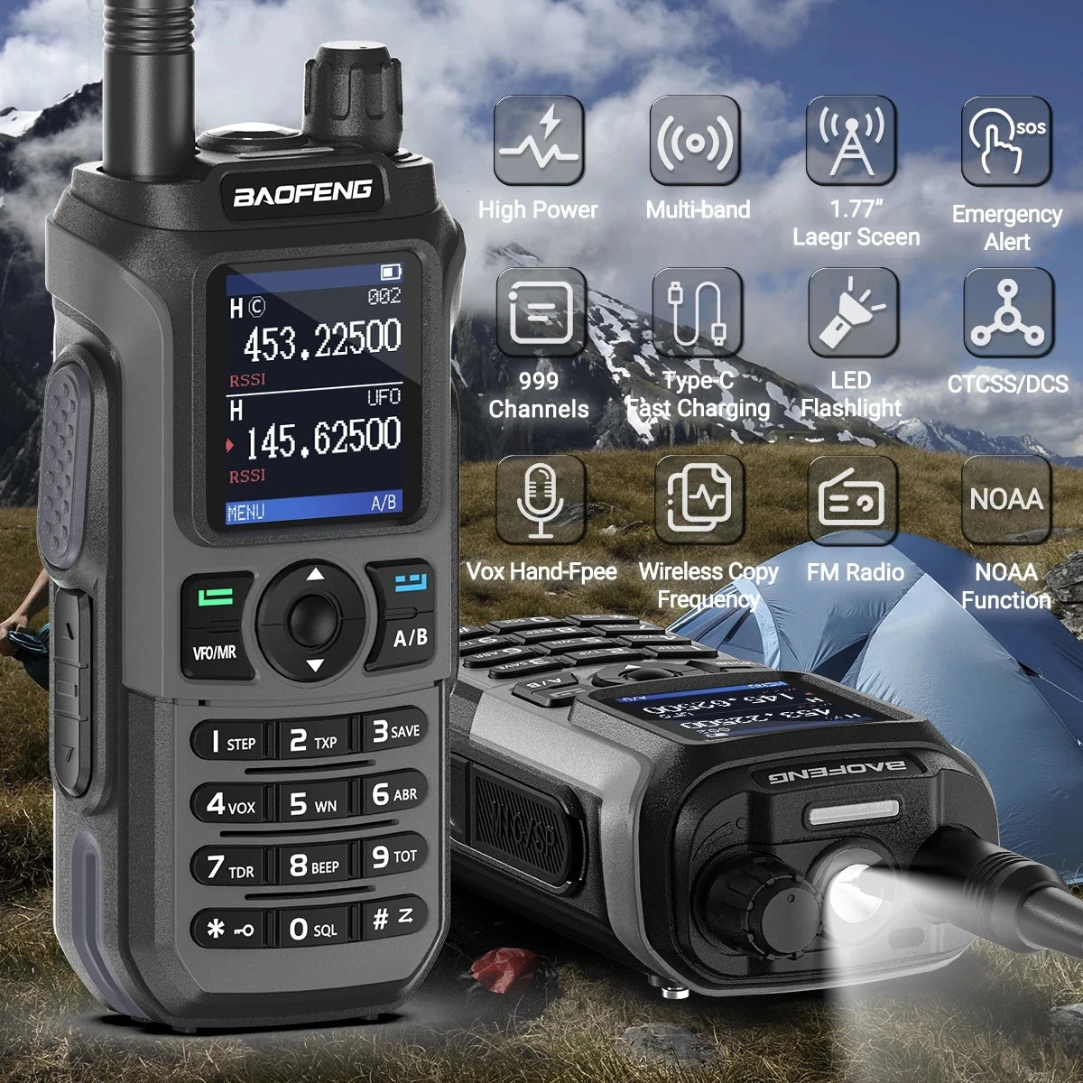 Baofeng UV 21 Pro Wireless Copy Frequency Walkie Talkie Long Range