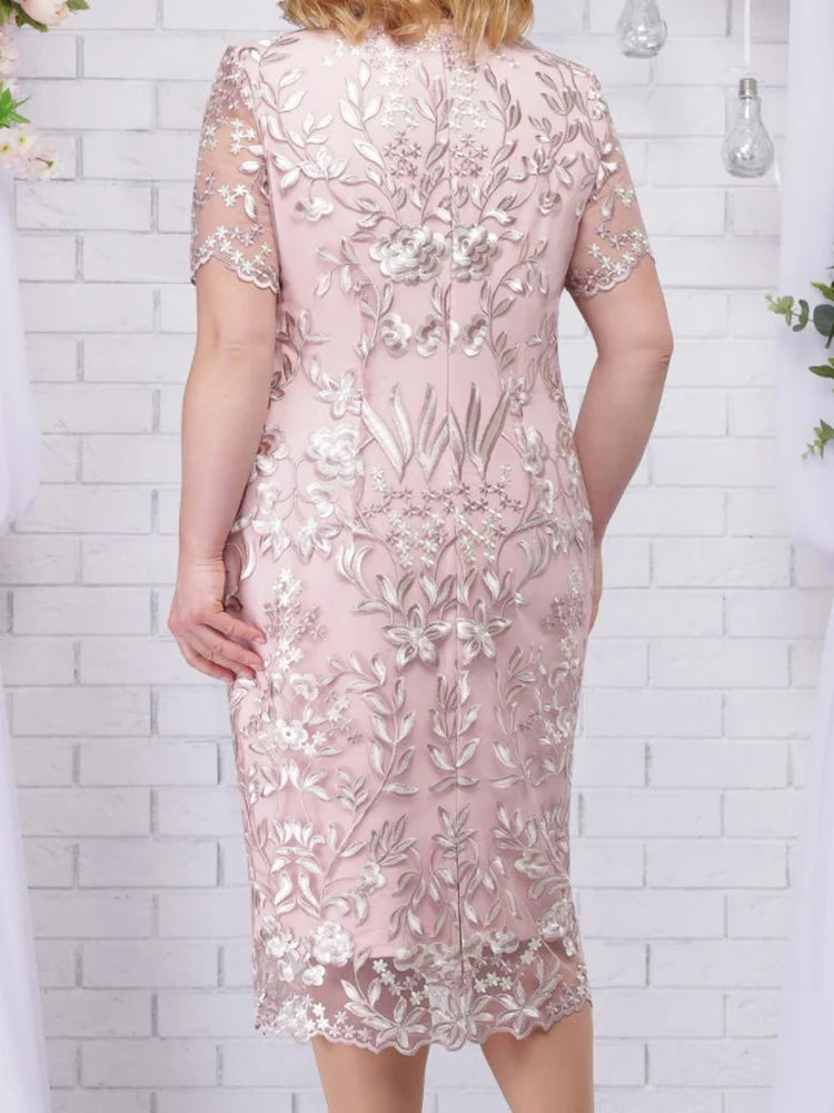 4xl 5xl Plus Size Summer Dresses for Wedding Guest Women's Short
