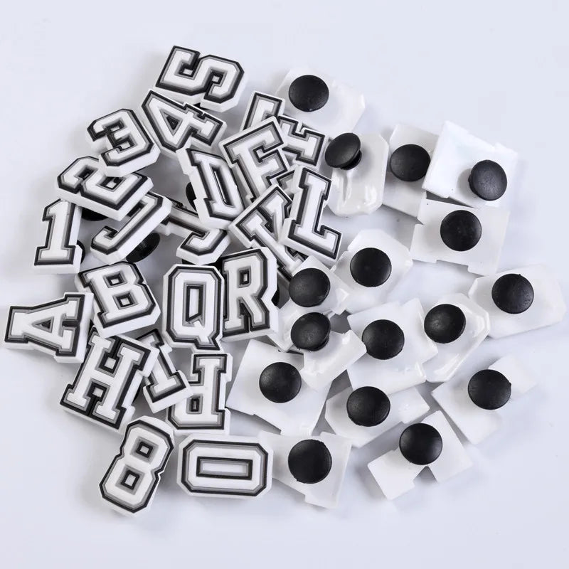 39/78Pcs Alphabet Letter Series Shoe Charms For Croc DIY Decoration