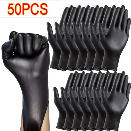Black Xl Latex Gloves Pvc Gloves Disposable Nitrile Gloves Housework