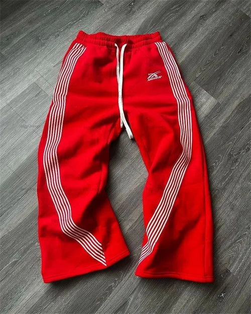 Y2k Gray Casual Pants Vintage Functional Tactical Men's Women's