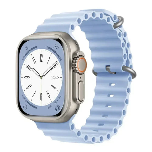 Silicone Ocean band for Apple Watch straps 45mm 46mm 40mm Ultra 2 49mm