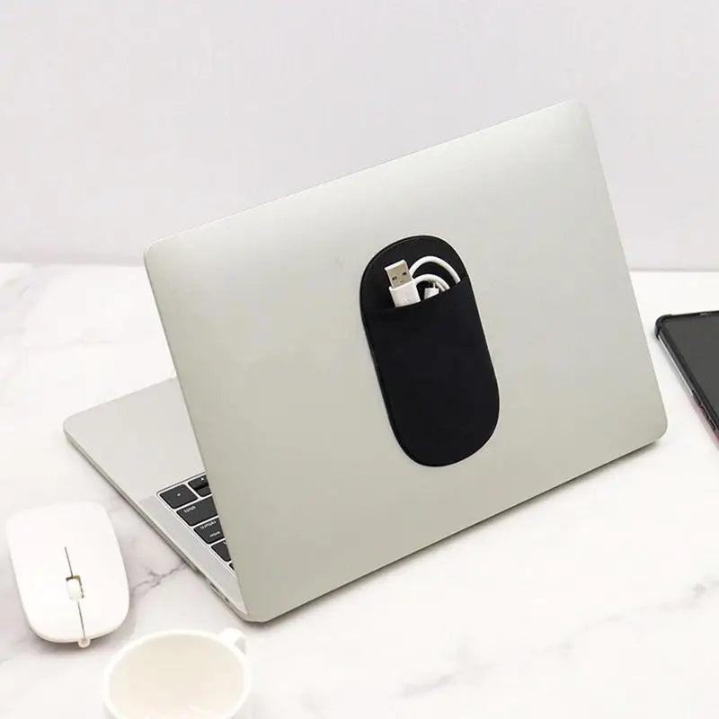 Adhesive Back Storage Bag For I-Pad Laptop Reusable Reposition