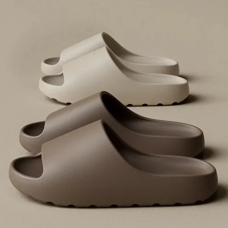 Unisex House Shoes Non-Slip thick Soft Platform Slide Sandals for