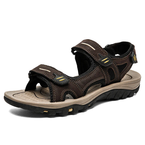 Genuine Leather Men Sandals Summer New Large Size Men Sandals Outdoor