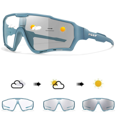 POAT Brand Men Women MTB Bike Bicycle Photochromic Eyewear Cycling