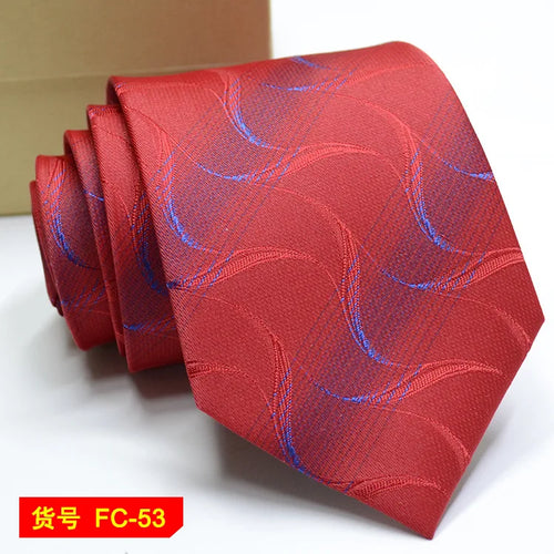 67 Styles Men's Ties Solid Color Stripe Flower Floral 7-8cm Jacquard