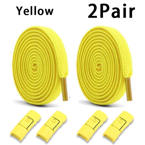 Elastic Laces Sneakers Tennis No Tie Shoe laces Lock Shoelaces without