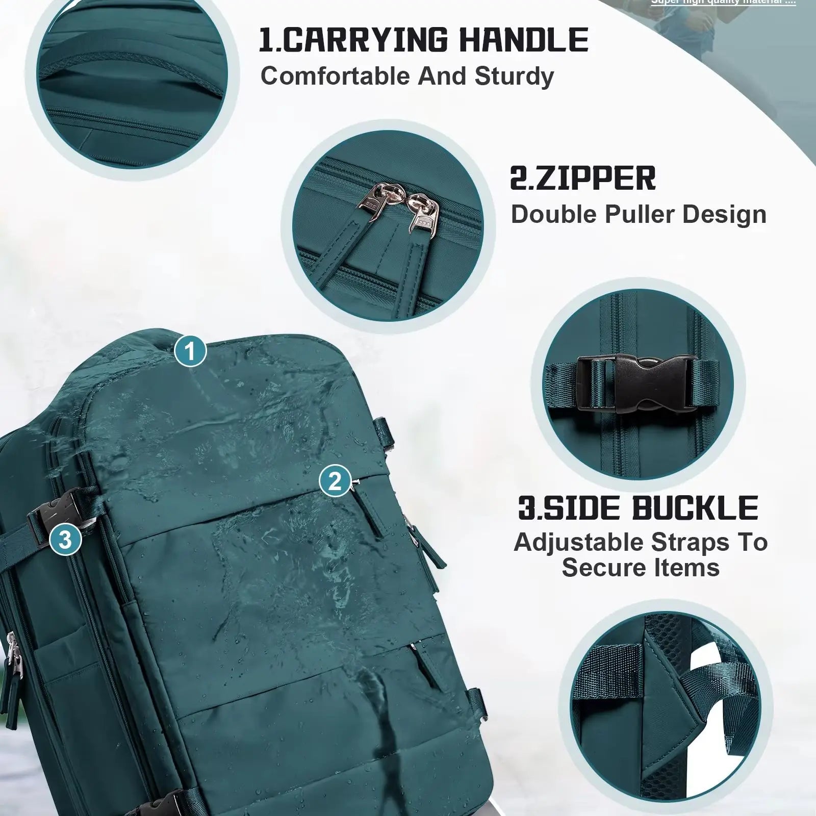 Men Business Travel Backpack Expandable USB Bag, Business Waterproof