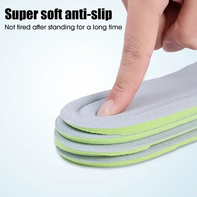 1pair 5D Sports Insoles  invisible inner raised insole for male and