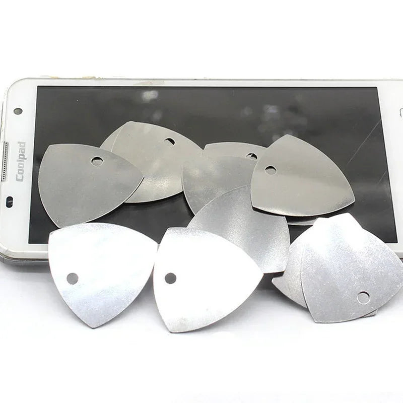 10/20/50PCS Metal Phone Opening Tools Metal Guitar Picks Pry Opener