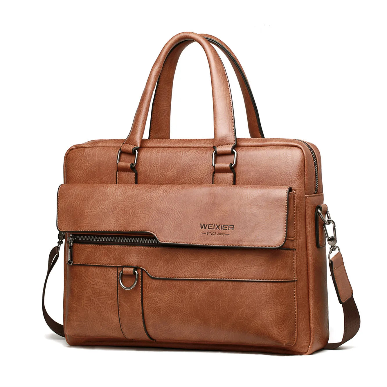 2023 Men Briefcase Bag High Quality Business Famous Brand PU Leather