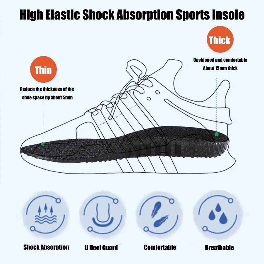 1 Pair EVA Insoles for Shoes Sole Shock Absorption Deodorant