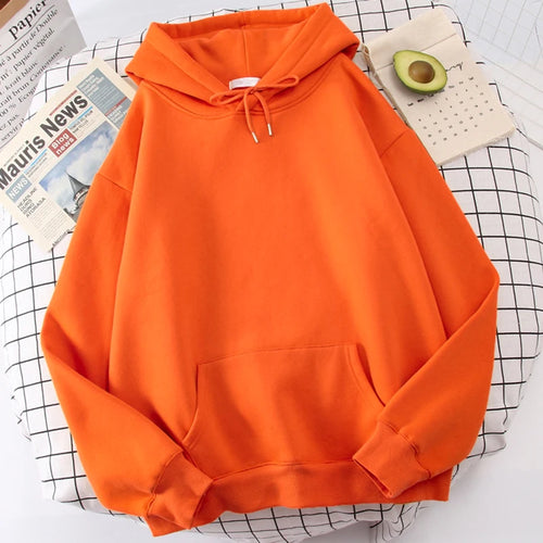 Autumn Casual Women's Solid Hoodie Comfortable Strecth Sweatshirts