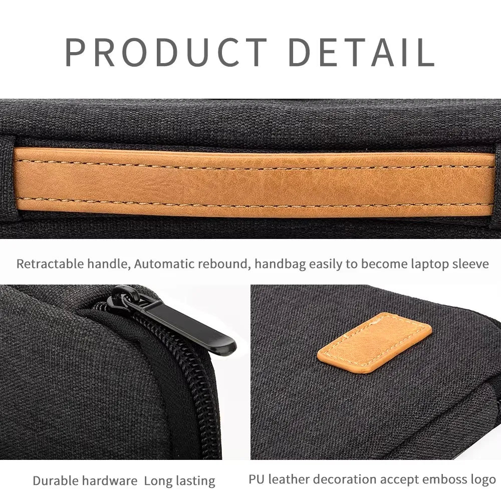 Laptop Sleeve Bag 14-15.6 Inch Notebook Pouch for Men's Shockproof