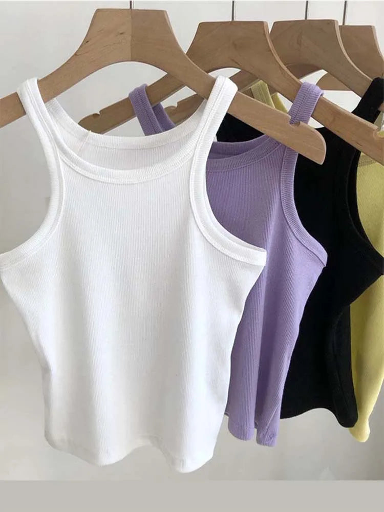 2024 Women Tank Tops Sexy Cropped Top Female Women Summer Camisole