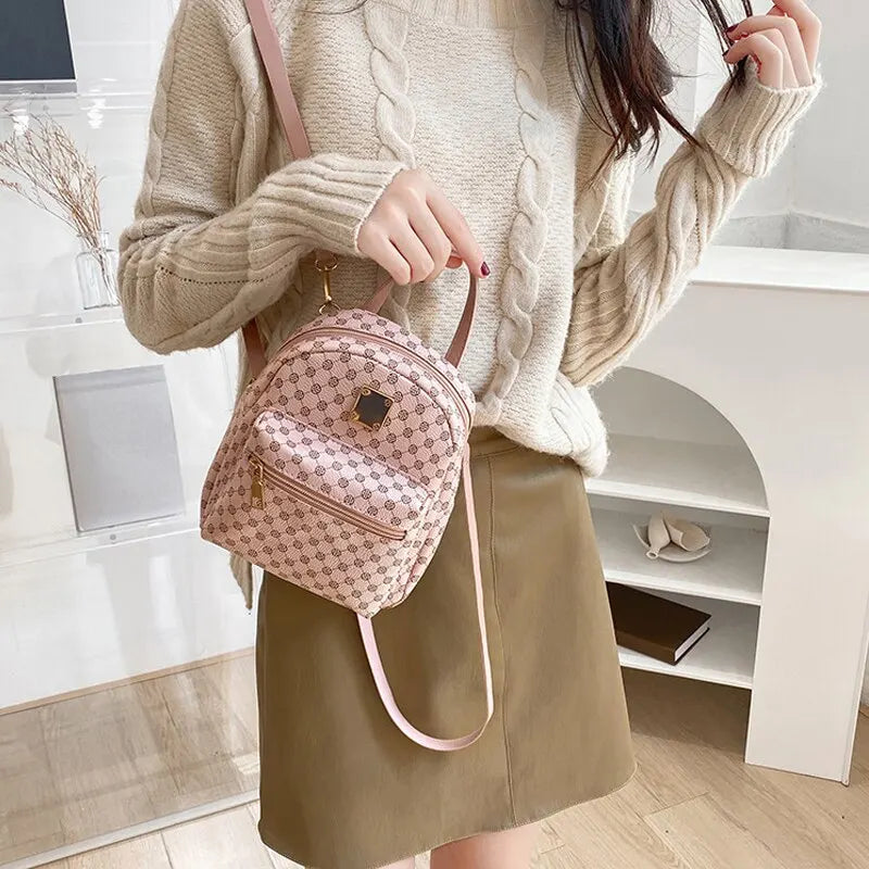 Classic Women Backpack Fashion School Bags Female Daily Shopping Girl