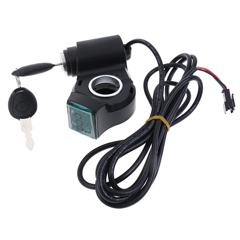 Electric Bicycle Thumb Throttle Voltmeter Digital Voltage Display