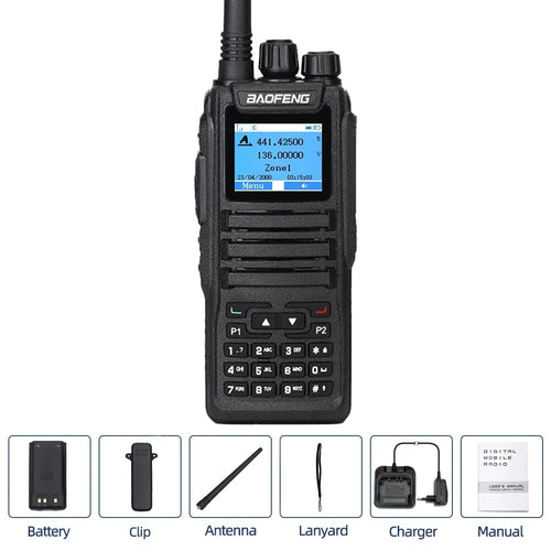 Baofeng DMR DM 1701 Digital Walkie Talkie Dual Mode Analog Two Way