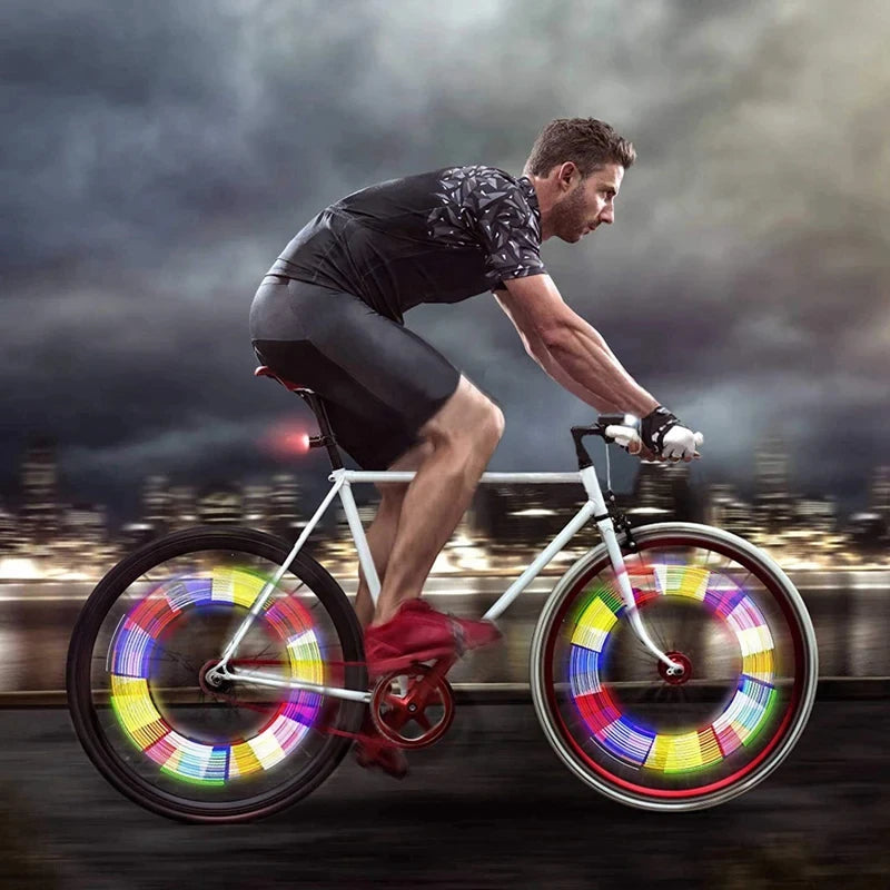 12PCS/Bag Bicycle Wheel Spokes Reflective Sticker Tube Strip Warning
