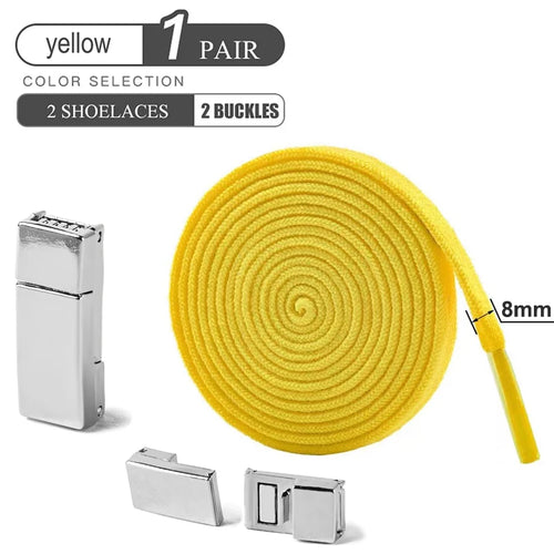Magnetic Buckle No Tie Shoe Laces Elastic Shoelaces Without Ties Laces