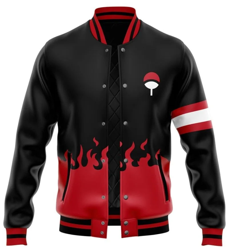 Anime Naruto Series Akatsuki Patternjacket Loose Oversized Clothes