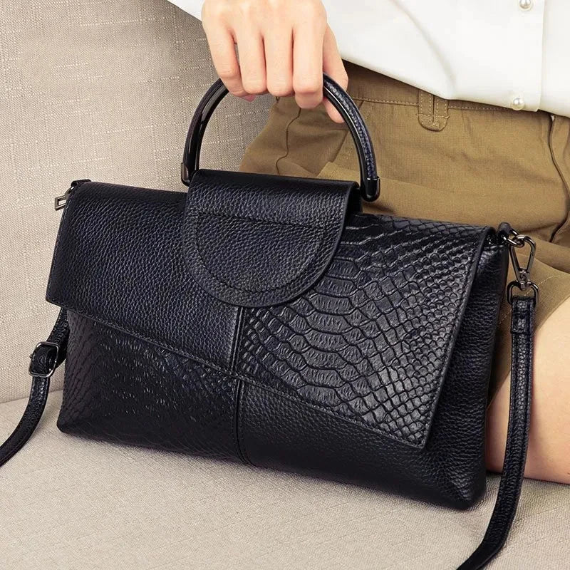 High Quality Soft PU Leather Handbag Women Luxury Purses Female Bag