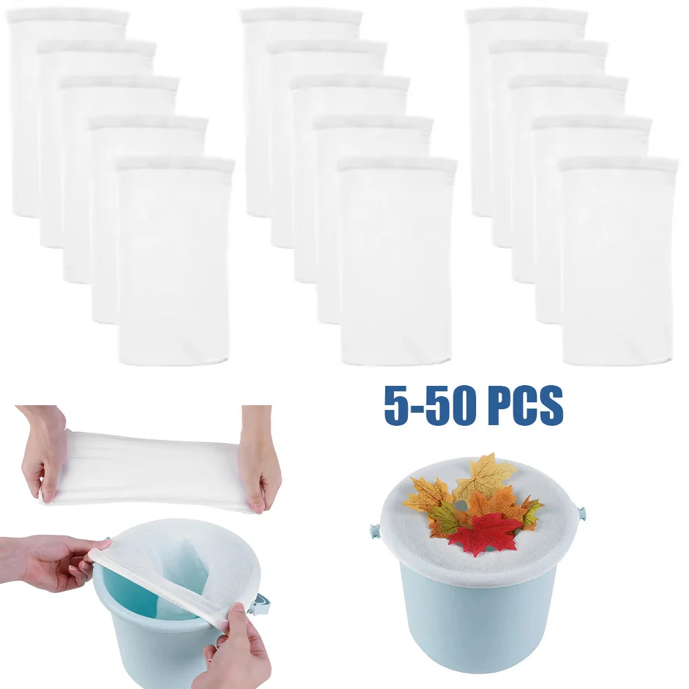 5-50Pcs Pool Skimmer Socks Filter Storage Nylon Swimming Pool Filter