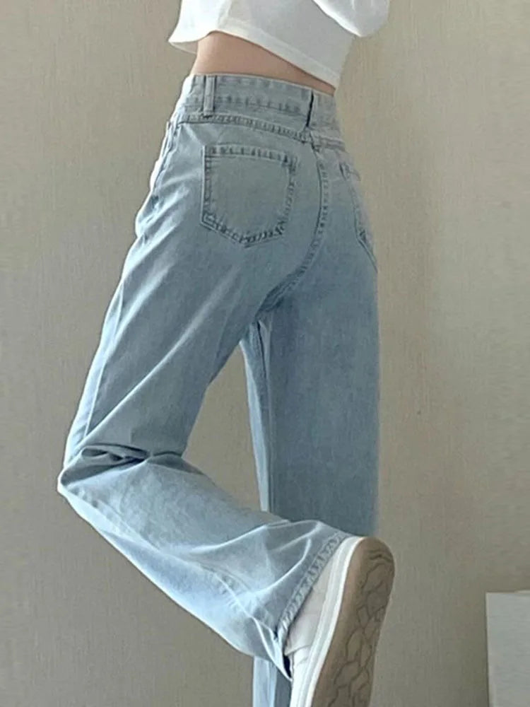 Spring And Summer New High Waisted Slim Jeans For Women Niche Casual