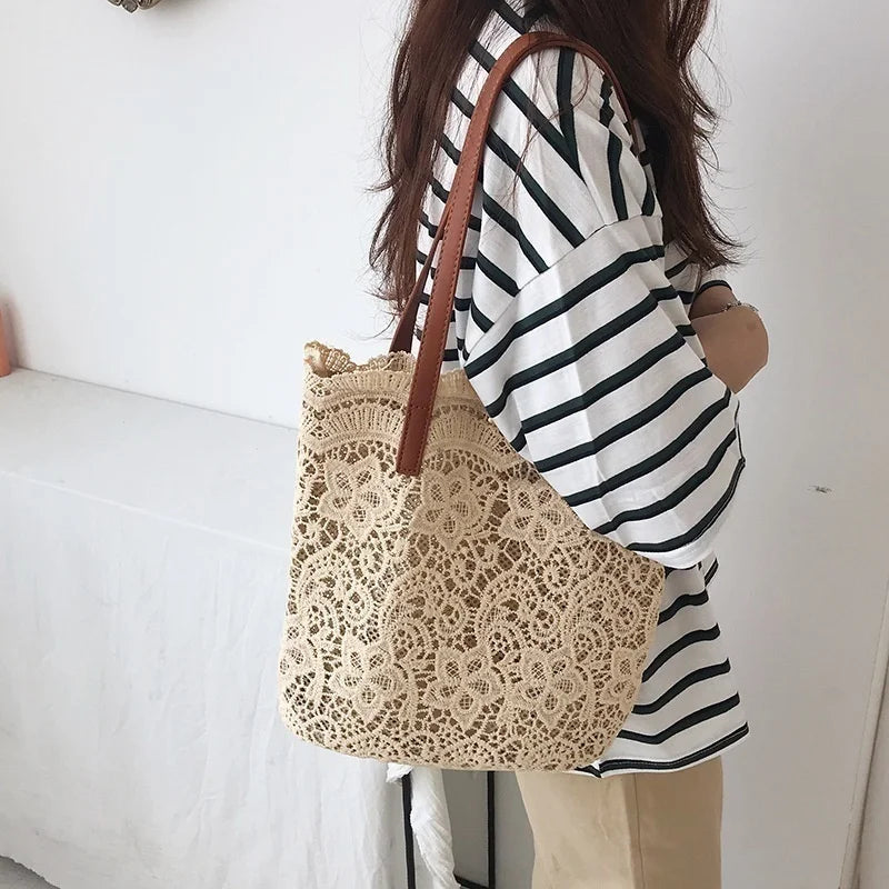 Women's Bag Shoulder Bags Leather Handbags Canvas TOP-handle Bag
