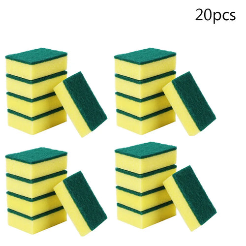 20/30pcs Dishwashing Sponge Kitchen Nano Emery Magic Clean Rub Pot