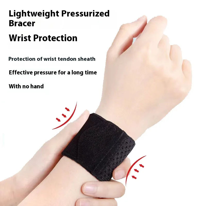 Sports wrist protector for women with twisted tendon sheath,
