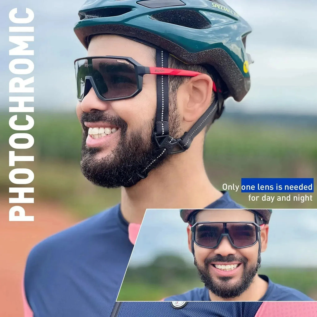 Cycling Glasses Photochromic Sunglasses Men Women Mountain Bike Road