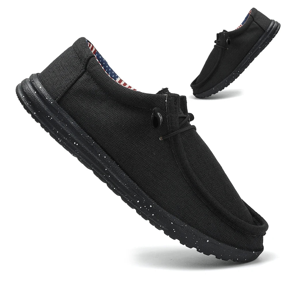 Plus Size Men's Solid Color Breathable Slip On Classic Loafer Shoes