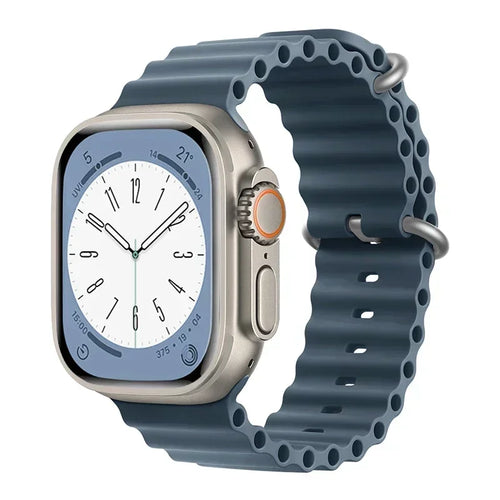 Silicone Ocean band for Apple Watch straps 45mm 46mm 40mm Ultra 2 49mm