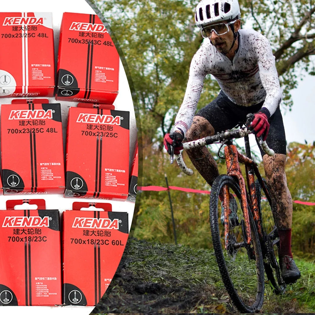 1PCS KENDA Bicycle Tire Inner Tube 700C 18-23C 23-25C 28-32C 35-43C