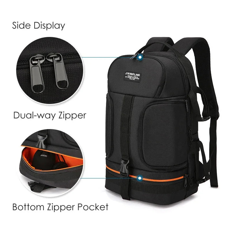 Large Capacity Outdoor DSLR Camera Backpack Waterproof Oxford Cloth