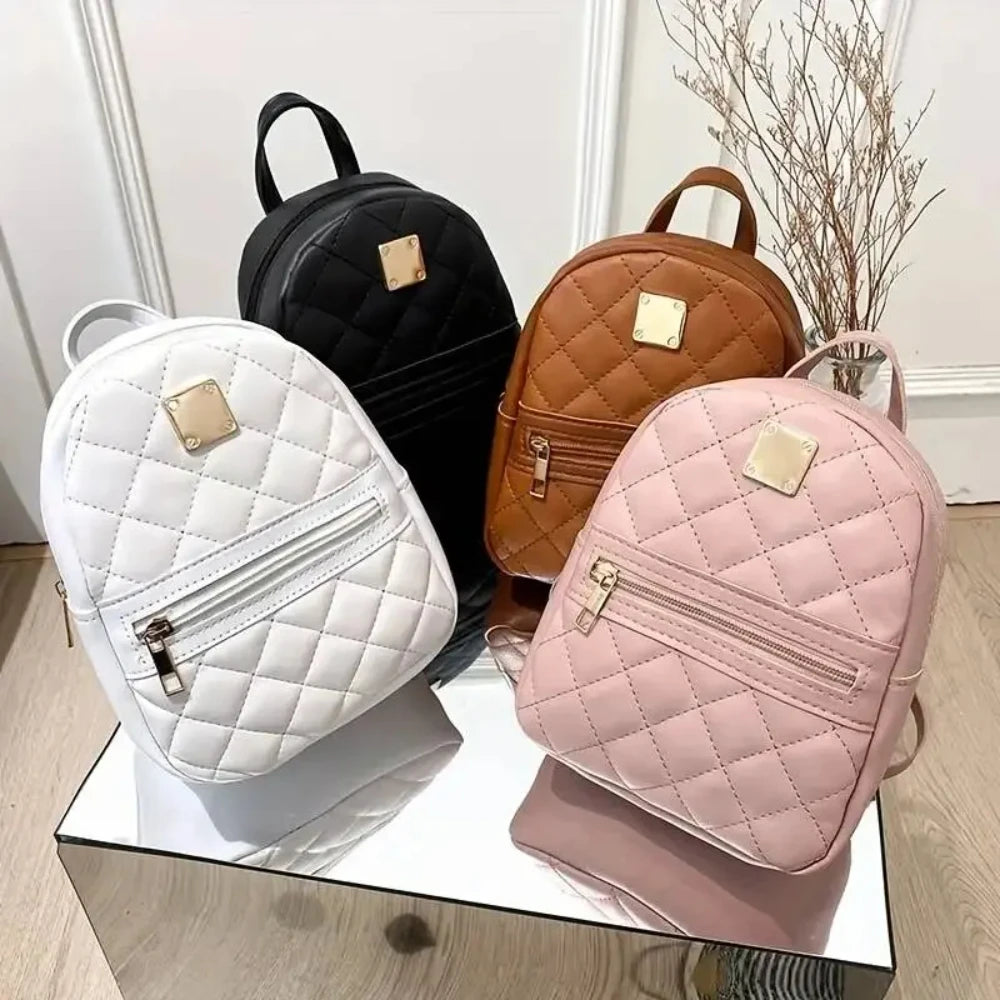 Backpack for Women PU Leather Multifunction Crossbody Bag Ladies Phone