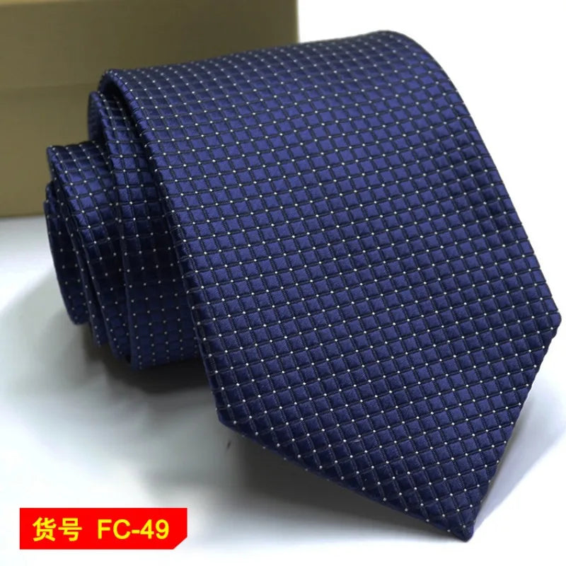 67 Styles Men's Ties Solid Color Stripe Flower Floral 7-8cm Jacquard