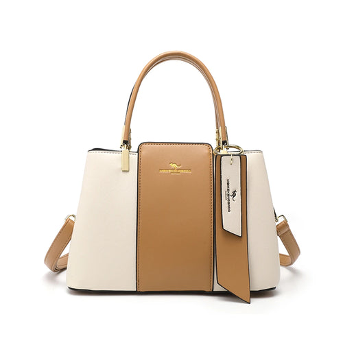 Luxury Handbag Fashion Print Large Capacity Soft Leather Women