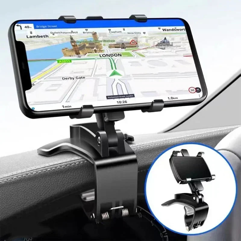 Universal Car Phone Holder Stand Dashboard Car Clip Mount GPS Display