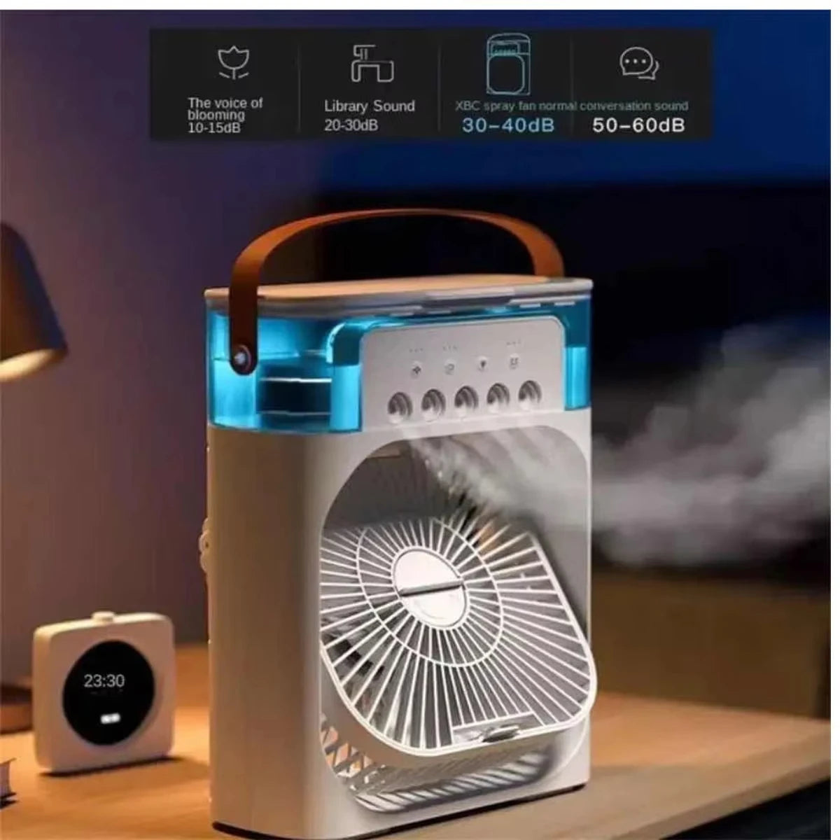 3 In 1 Fan AIr Conditioner Household Water Mist USB Fan Small Air