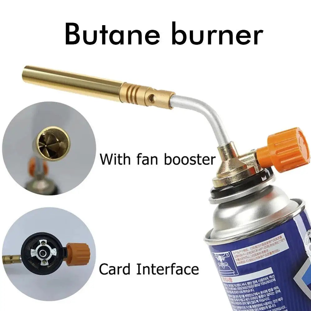 2024 Welding Gas Flame Gun Butane Burner Brazing Flamethrower Heat