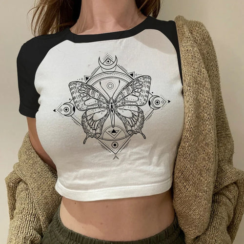 2023 Sexy T Shirts Future Milf Star Fashion Women Crop Top Harajuku