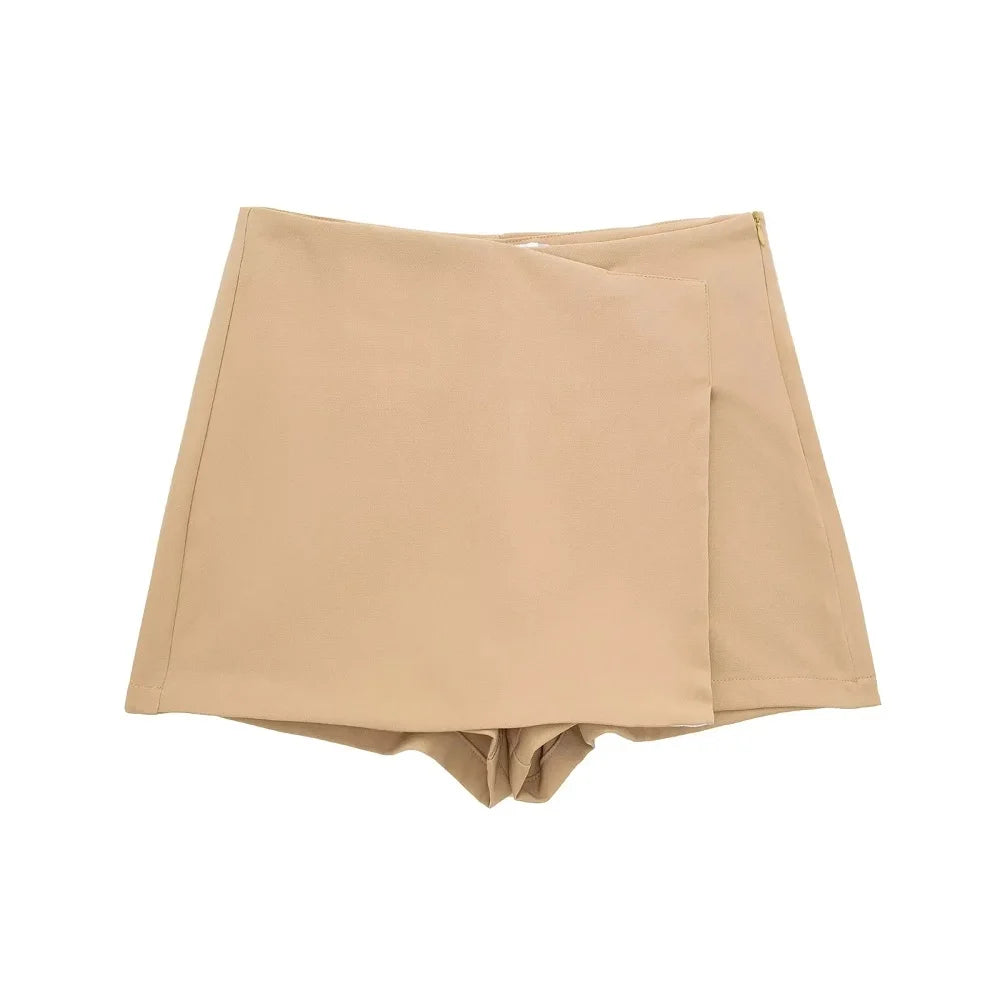 MUJER Woman Shorts Skirts Asymmetric High waist Shorts Skirts for