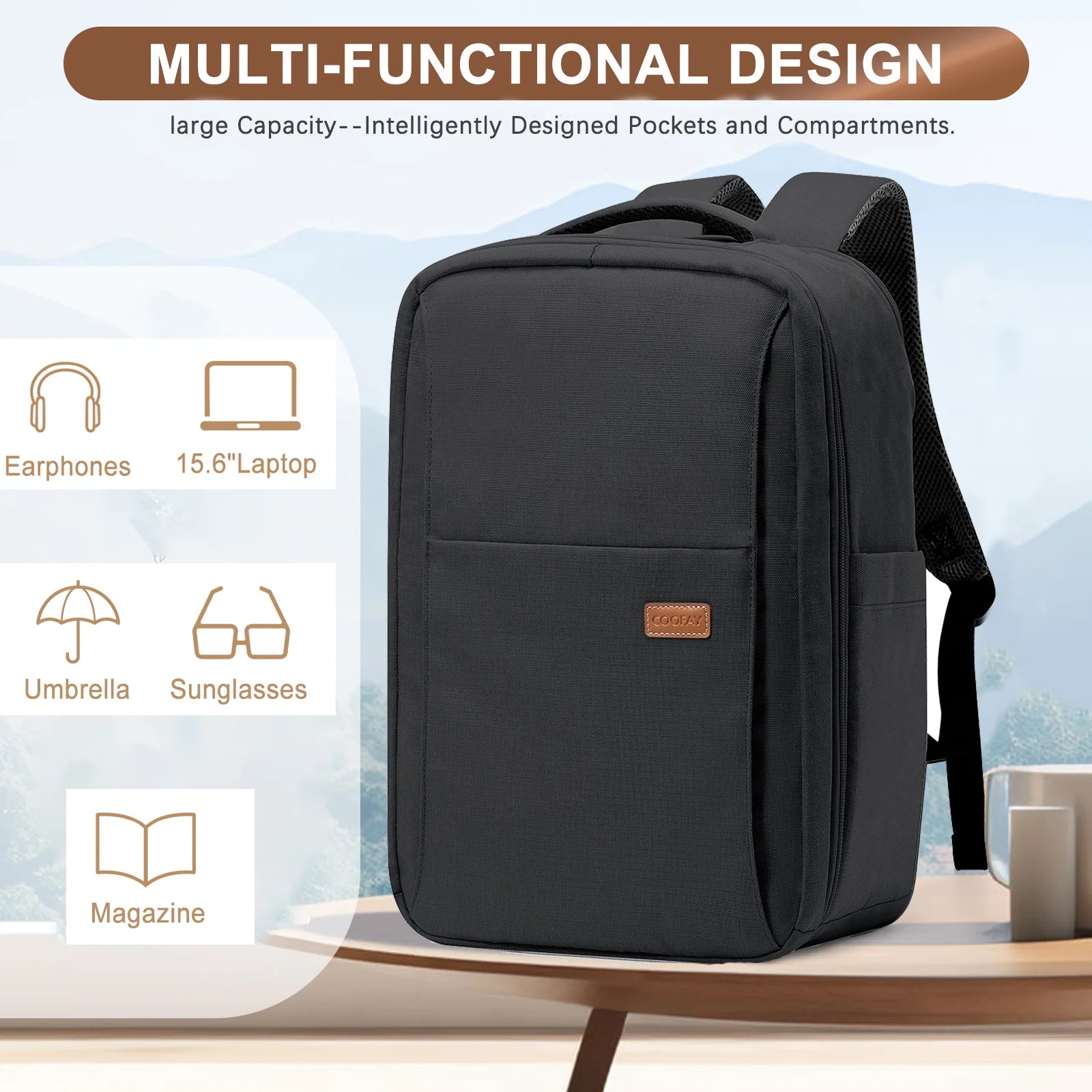 Men Travel Backpack Designer Laptop Bag Large Capacity School Backpack