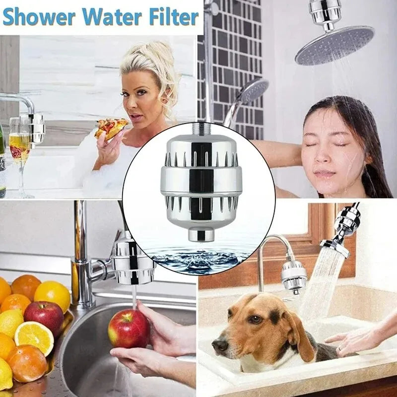 15-20 Stages High Output Shower Water Filter Remove Chlorine Heavy